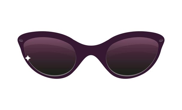 Cartoon sunglasses with a little sparkle. Premium vector. - Vector, Image