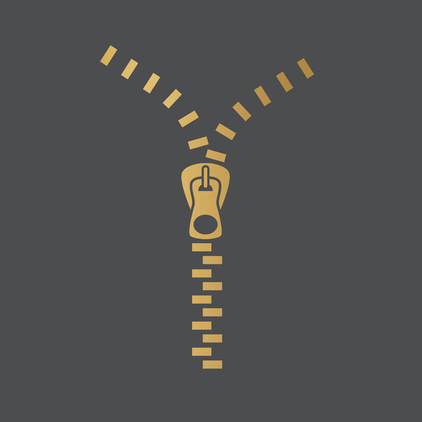 illustration vectorielle icône ZIP dorée
 - Vecteur, image