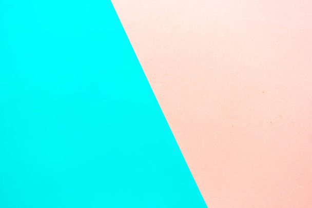 Pastel pink and green geometric background. Design concept - Foto, Bild