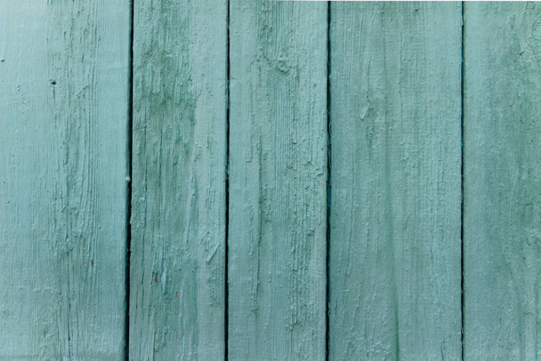 Ξύλινο κάθετο ριγέ γραφείο ζωγραφική παστέλ χρώμα μέντας. Υφή - Φωτογραφία, εικόνα