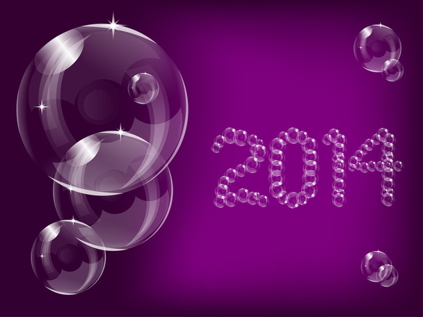Anno nuovo 2014 bolle di sfondo
 - Vettoriali, immagini