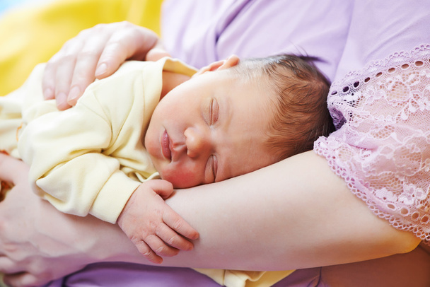 Sleeping newborn baby - Zdjęcie, obraz