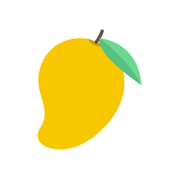 Mango icoon vector, platte ontwerp illustratie - Vector, afbeelding