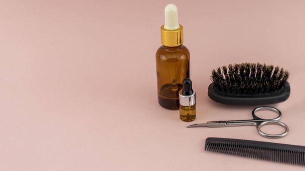 items for the care of the beard and mustache oil beard - Photo, Image