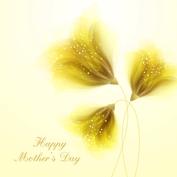 Vector background to celebrate mother's day with flower - Vektori, kuva