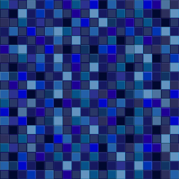   Seamless vector pattern with blue gradient mosaic background. Blue random ceramic tiles. Print for wrapping, decor, web backgrounds, scrapbooking, etc. - Vector, Image