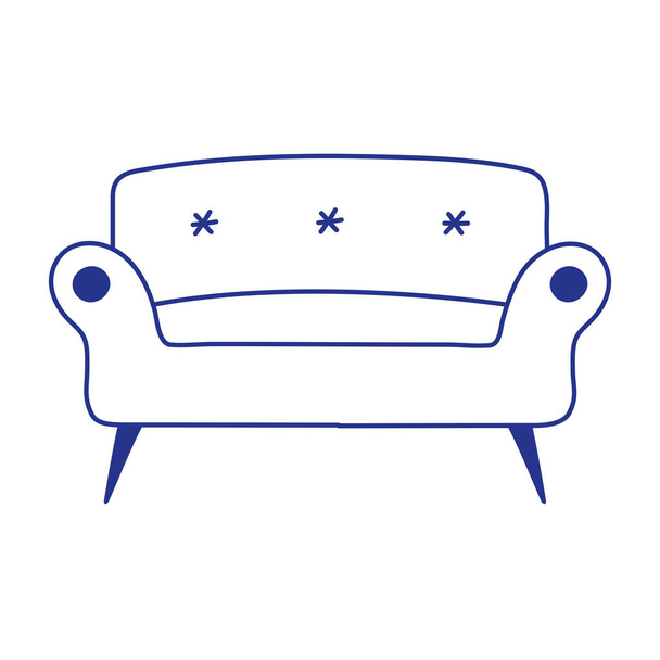 Isolated couch icon vector design - Vector, Image