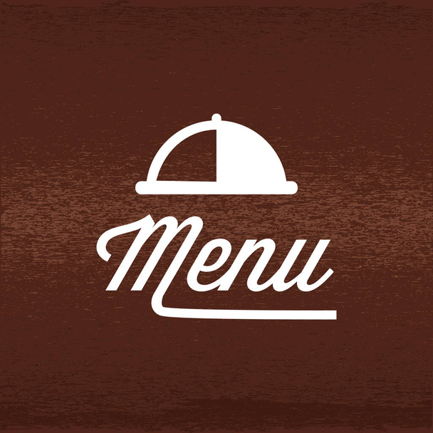 A menu label illustration. - Vektor, kép