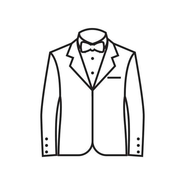 A formal suit illustration. - Vector, afbeelding