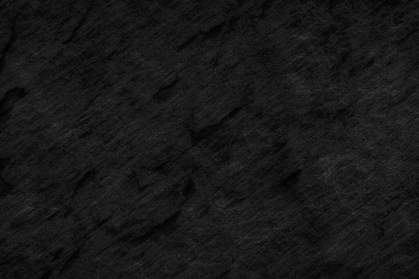 Stone black background, Texture dark gray surface luxury blank for design - Photo, Image