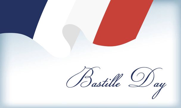 bastille day celebration with france flag - Vector, Image