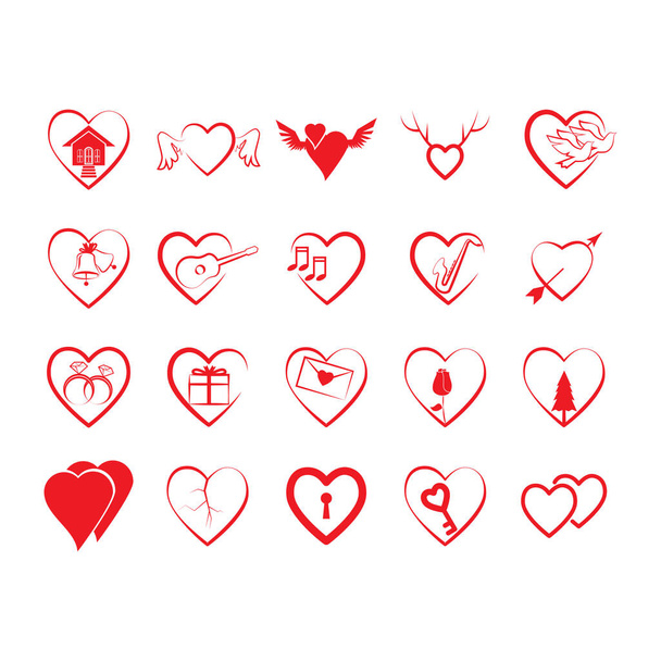 collection of valentine's day - Vector, Image