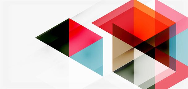 幾何学的抽象的背景、モザイク三角形と六角形の形。ビジネスや技術のプレゼンテーションのためのトレンディな抽象的なレイアウトテンプレート,インターネットポスターやウェブパンフレットカバー,壁紙 - ベクター画像