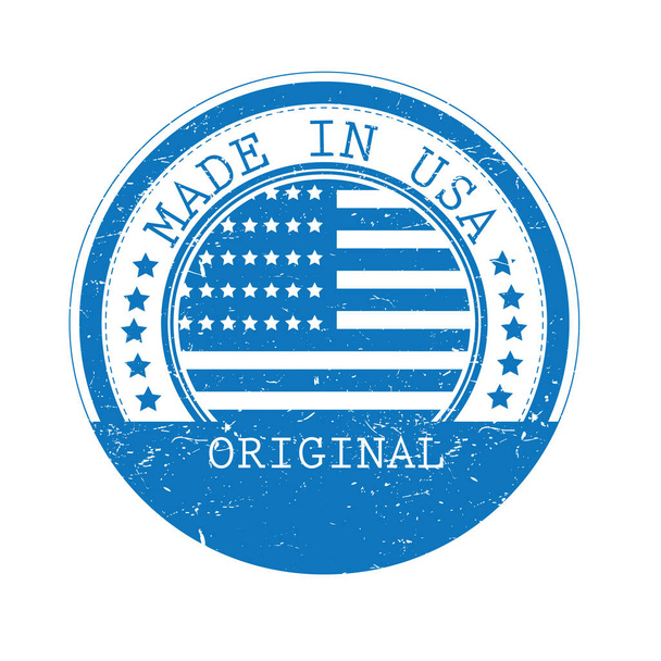 A made in USA label illustration. - Vettoriali, immagini