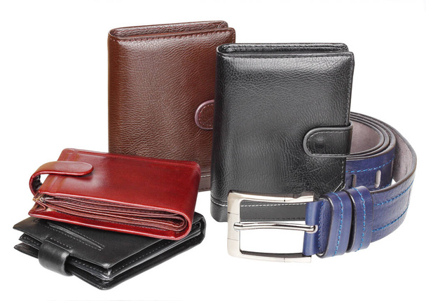 billetera, cinturón, mens, aislado sobre fondo blanco
 - Foto, imagen