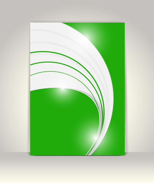 Flyer or brochure template, abstract design - Vettoriali, immagini
