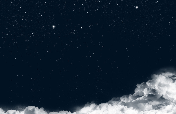 Gwiazdy na nocnym niebie - Zdjęcie, obraz