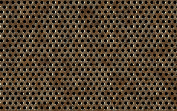abstract seamless black background with holes - Photo, Image