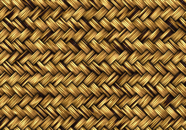 wooden weaved woven basket texture - Photo, Image