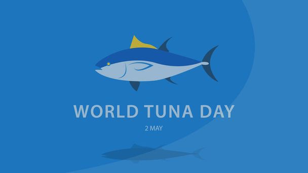 Dia Mundial do Atum. fundo ilustração vetorial
. - Vetor, Imagem