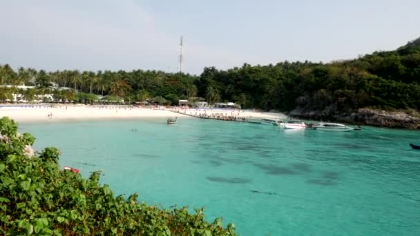 Beautiful view of the bay of Koh Racha in Thailand,during sunny day - Footage, Video