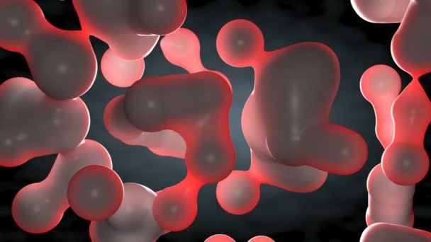 organiczne mikroskopijnych komórek krwi - Materiał filmowy, wideo