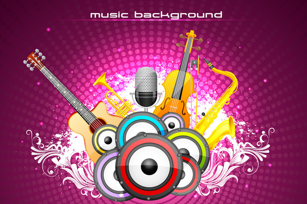 Abstract Music Background - Vector, afbeelding