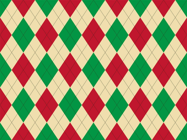 Argyle pattern seamless. Fabric texture background. Classic argill vector ornament. - Vector, Image
