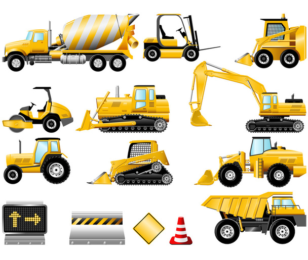 Construction icon set - Vector, Image