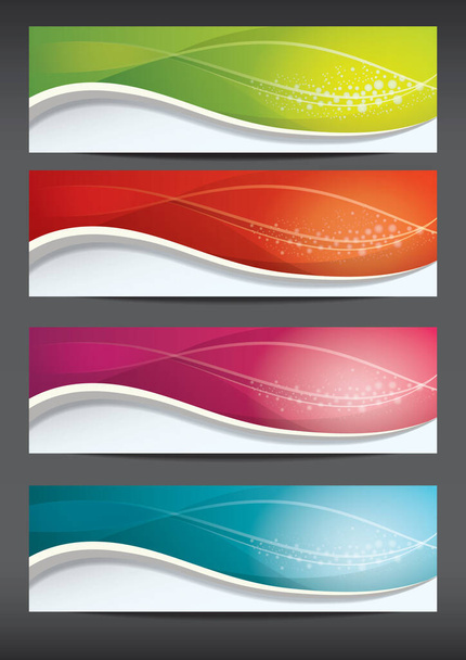 Collection of modern banners - Vector, afbeelding