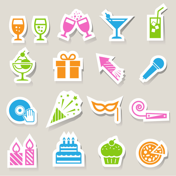 Set di icone di festa e celebrazione
. - Vettoriali, immagini