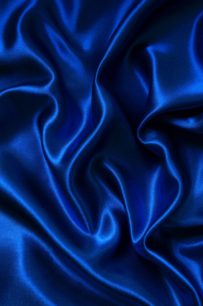 Smooth elegant blue silk - Fotoğraf, Görsel