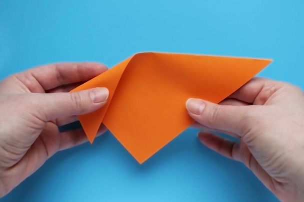 origami. the process of making paper toys - Foto, Imagem