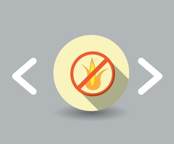 flammable icon - Vektor, obrázek