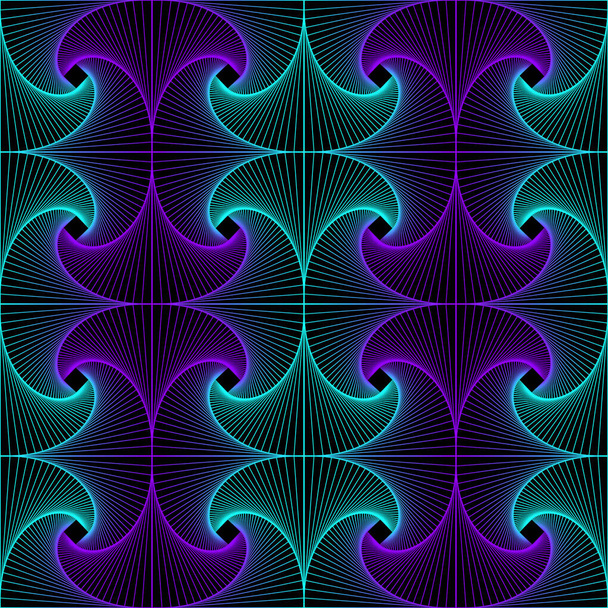 Patrón espiral hipnótico. Ilustración de vectores sin fisuras. Op art. Fondo geométrico colorido
 - Vector, Imagen