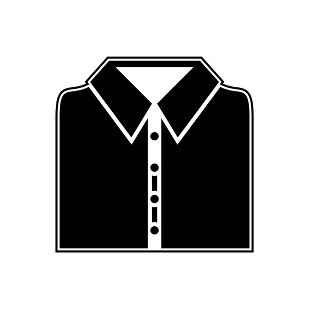 Okul Gömleği Simgesi Moda Tarzı İzole Arkaplan       - Vektör, Görsel