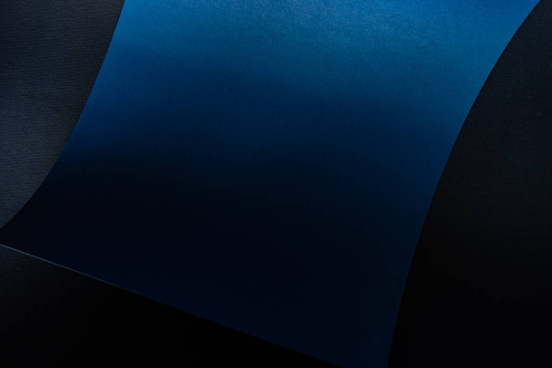 Abstraktní modré geometrické vlny pozadí s kopírovacím prostorem - Fotografie, Obrázek