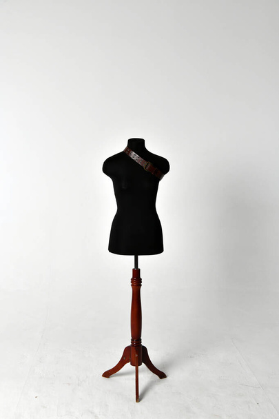 black mannequin for clothes on a white background - Foto, Bild