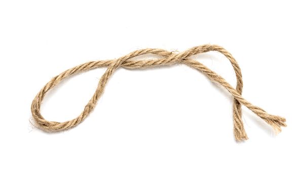 Rope loop isolated on white background - Φωτογραφία, εικόνα