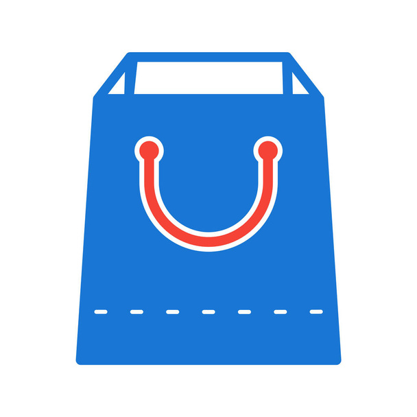 Bevásárlótáska ikon trendi stílusban Elszigetelt háttér - Vektor, kép