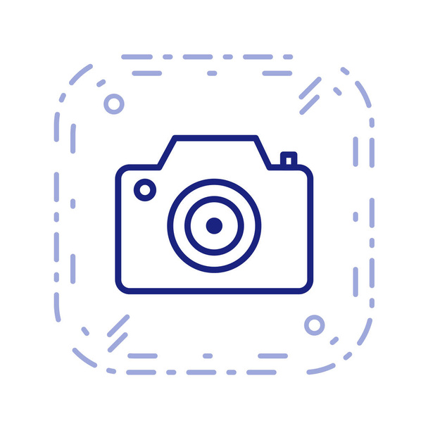 Multimedia flat icon isolated on white background - Vektor, Bild