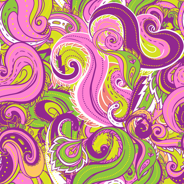 Seamless paisley pattern - Vetor, Imagem