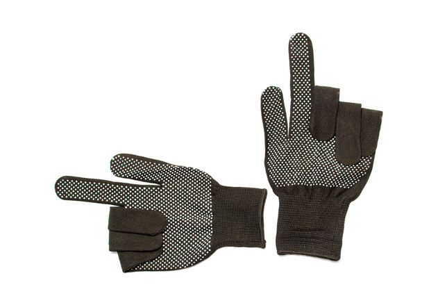 μαύρη εργασία γάντια - Φωτογραφία, εικόνα