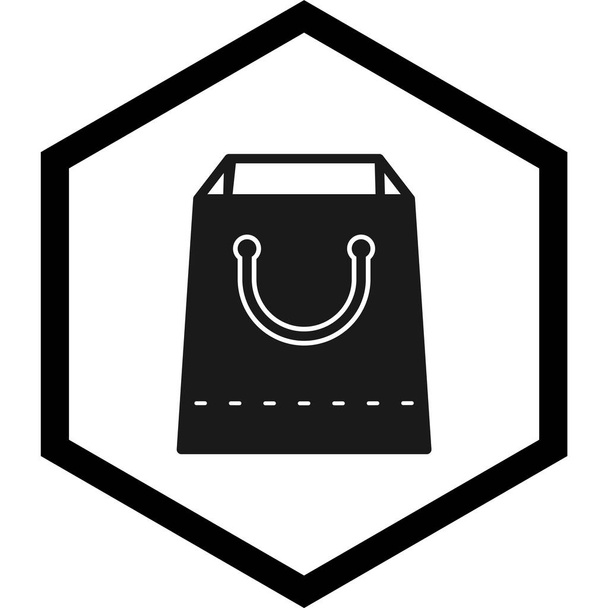 Nákupní taška ikona v módním stylu izolované pozadí - Vektor, obrázek