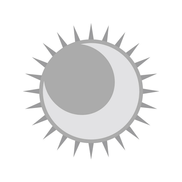 Güneş ve güneş ikonunun vektör illüstrasyonu - Vektör, Görsel