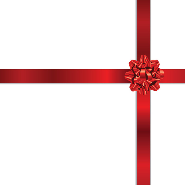 Red holiday bow - Vector, Image