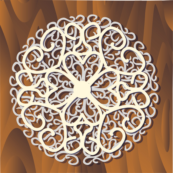 Volume paper snowflake - Vector, Imagen
