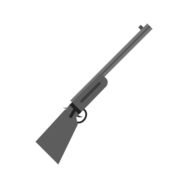 Icono de la escopeta en estilo de moda fondo aislado
 - Vector, Imagen
