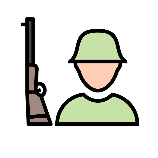Katona ember vektor illusztráció - Vektor, kép