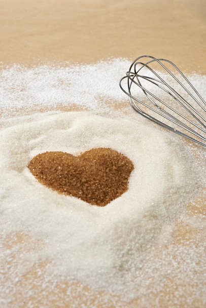 Valentines Day, heart of brawn sugar - Photo, Image